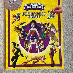 DC Comics Super Friends Sticker Book - Yellow and Purple